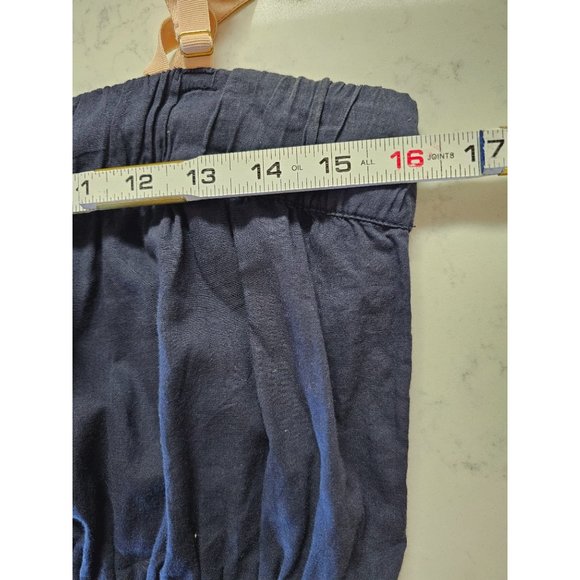 J. Crew Bubble Dress size Small Navy Blue bow front straps mini - Picture 9 of 11